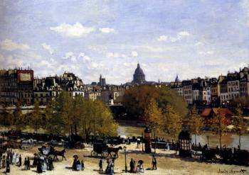 Claude Oscar Monet : The Quai Du Louvre, Paris
